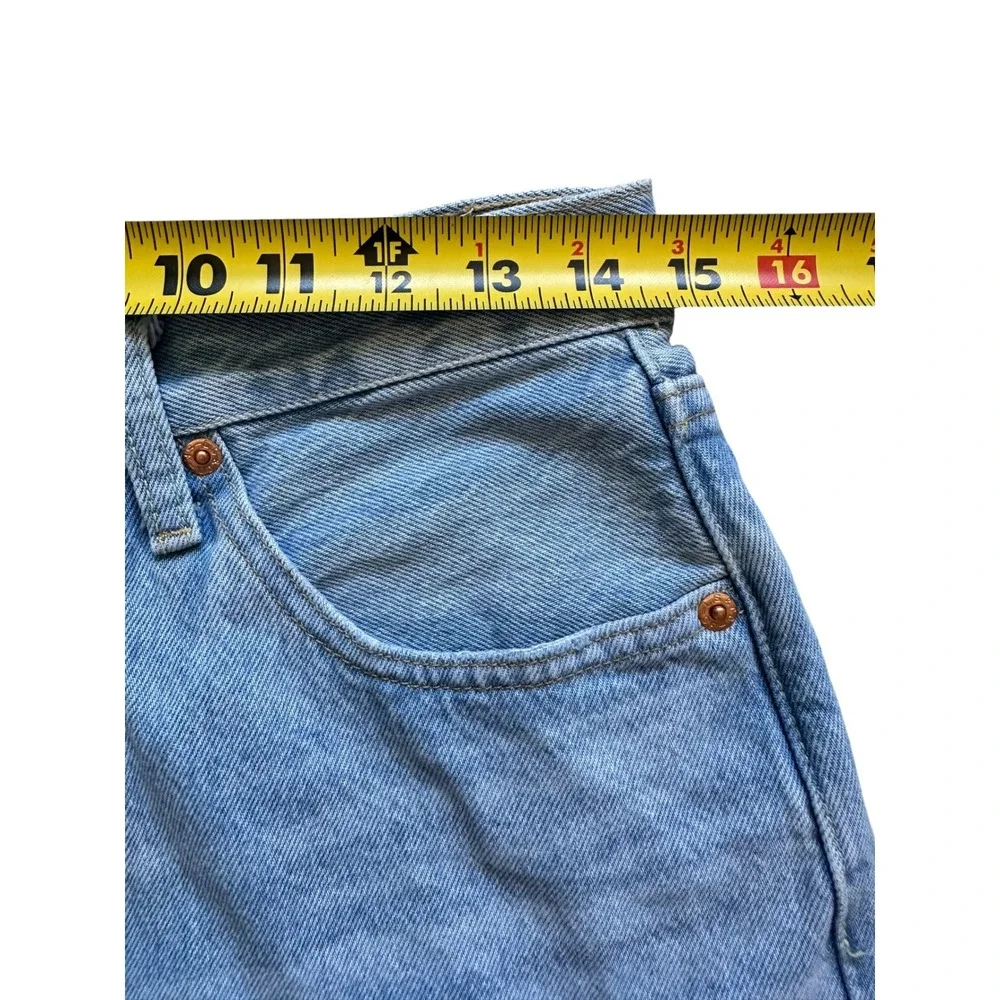 Levi's Premium 501 Original Cut-Off Denim Shorts Light Wash Distressed Size 27